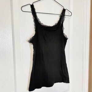 black laced cami top